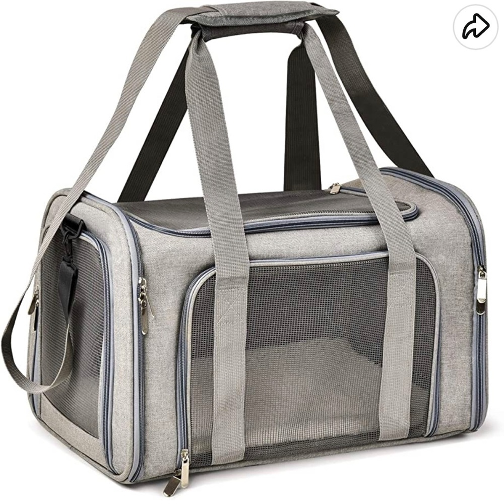 Henkelion Cat/Dog carrier for small medium cats and puppies up to 15lbs.